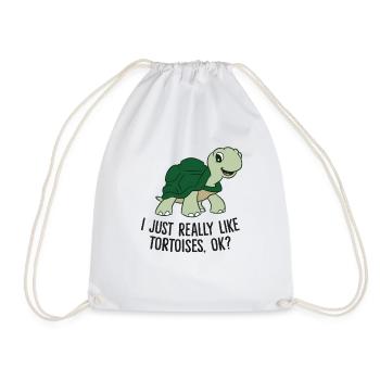 J’aime les tortues Tout simplement Ok - Sac de sport léger - blanc - Devant