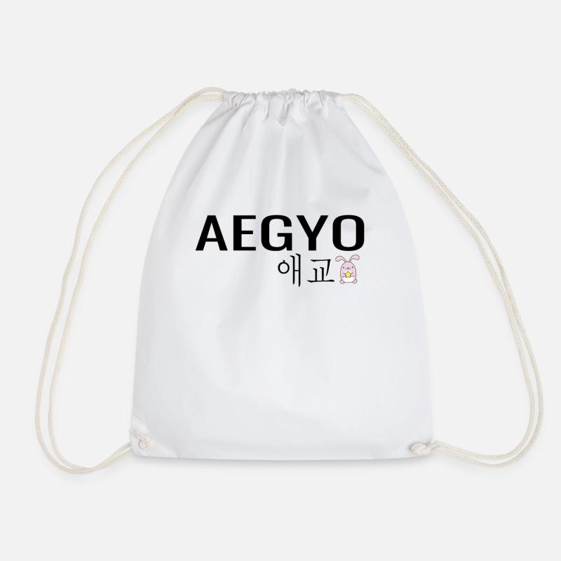 K Pop Aegyo - Turnbeutel - Weiß