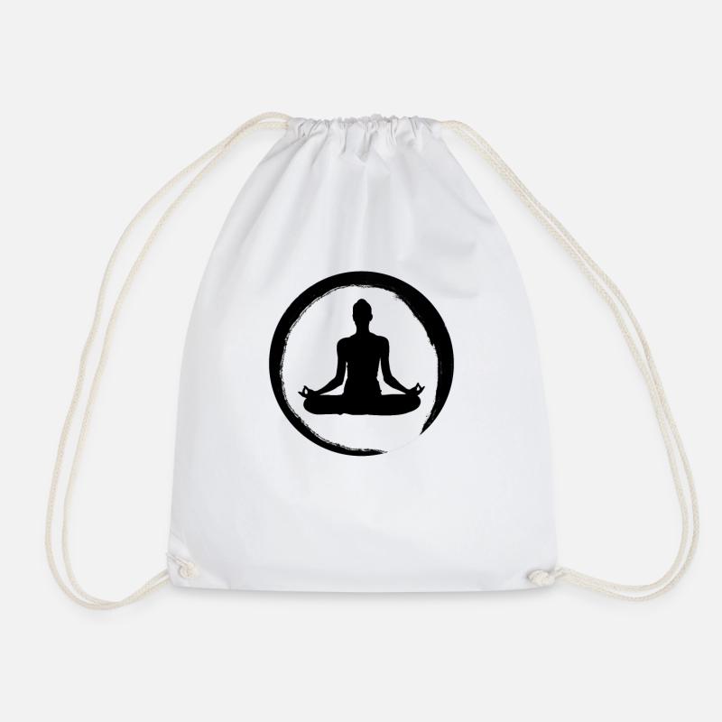 Zen Circle Buddhismus - Turnbeutel - Weiß