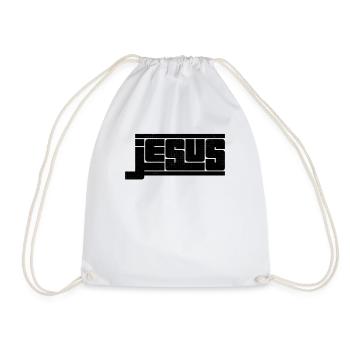 Jesus & Christian Faith - Drawstring Bag - white - Front