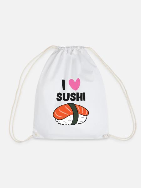 I Love Sushi Kawaii Sushi Japanese Sushi - Turnbeutel - Weiß