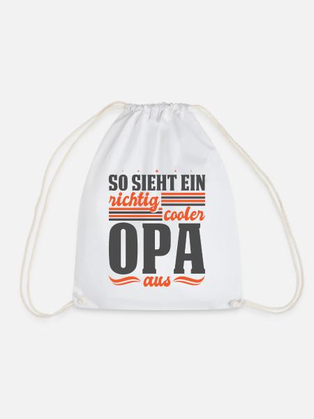 So sieht Bester Opa der Welt Vatertag Loading Ich - Turnbeutel - Weiß