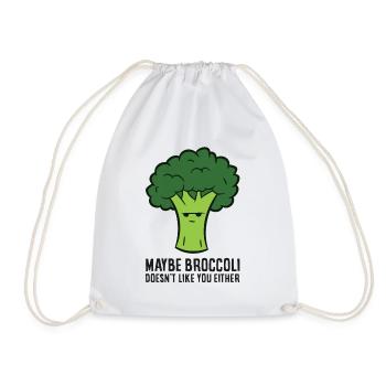 Peut-être que le brocoli ne t’aime pas non plus. - Sac de sport léger - blanc - Devant