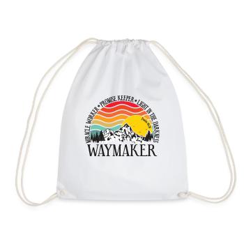 Waymaker & Vêtements chrétiens - Sac de sport léger - blanc - Devant