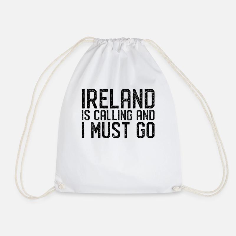 Irland is calling i must go - Turnbeutel - Weiß