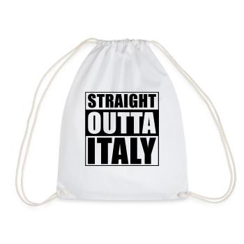 Straight outta Italy - Drawstring Bag - white - Front