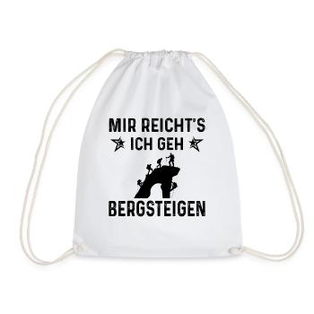 MIR RICHTS ICH GEN BERGSTEIGEN - - Turnbeutel - Weiß - Vorne