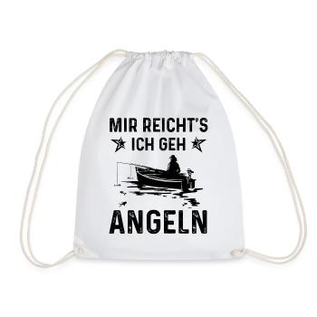 Mir Reicht's ICH Gen Angeln - - Turnbeutel - Weiß - Vorne