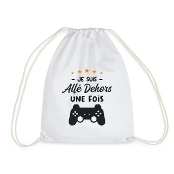 Je Suis Allé Dehors Une Fois Graphismes Pas Au Top - Sac de sport léger - blanc - Devant