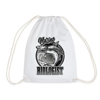 Biologiste marin Requin-marteau Biologie marine - Sac de sport léger - blanc - Devant