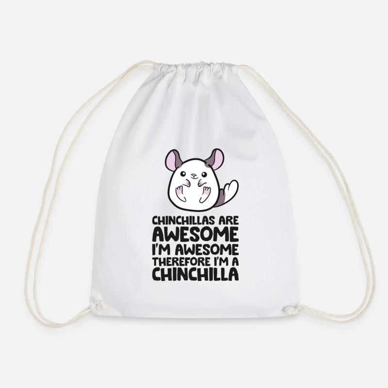 Chinchillas sind fantastisch, deshalb bin ich ein - Turnbeutel - Weiß