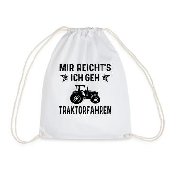 MIR RICHTS ICH GE TRAKTORAHREN - - Turnbeutel - Weiß - Vorne