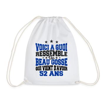 Voici à Quoi Ressemble Un BeauGosse 52 ans, Cadeau - Sac de sport léger - blanc - Devant