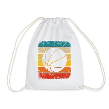 Vintage Square et Basketball - - Sac de sport léger - blanc - Devant