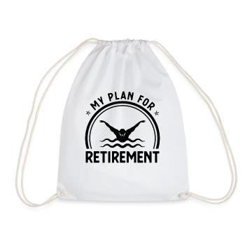 Mon plan de retraite - - Sac de sport léger - blanc - Devant