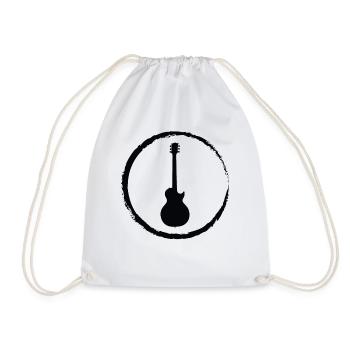 Grunge Circle Guitar - Gu - Turnbeutel - Weiß - Vorne