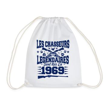 Chasseur légendaire nées en 1969 anniversaire - Sac de sport léger - blanc - Devant