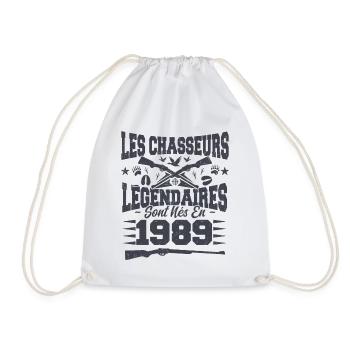 Chasseur légendaire nées en 1989 anniversaire - Sac de sport léger - blanc - Devant