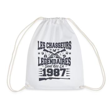 Chasseur légendaire nées en 1987 anniversaire - Sac de sport léger - blanc - Devant