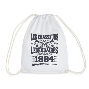 Chasseur légendaire nées en 1984 anniversaire - Sac de sport léger - blanc - Devant