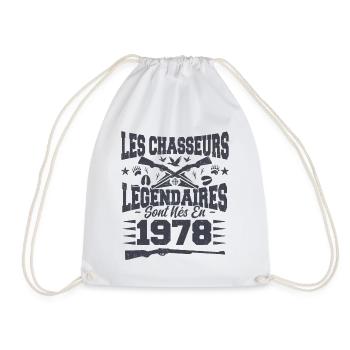 Chasseur légendaire nées en 1978 anniversaire - Sac de sport léger - blanc - Devant