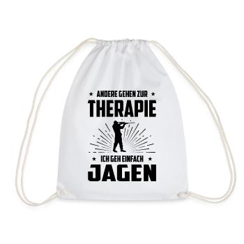 Andere Gehen zur Therapie ICH Gen Einfach Jagen - - Turnbeutel - Weiß - Vorne