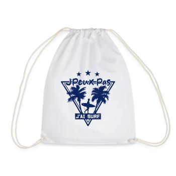 Je peux pas j'ai surf - Sac de sport léger - blanc - Devant