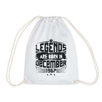Legends Are Born In December 1967 - Sac de sport léger - blanc - Devant