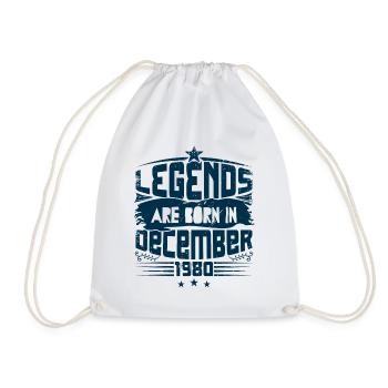 Legends Are Born In December 1980 - Sac de sport léger - blanc - Devant