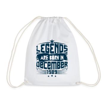 Legends Are Born In December 1989 - Sac de sport léger - blanc - Devant