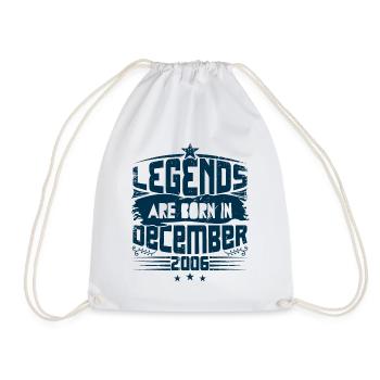 Legends Are Born In December 2006 - Sac de sport léger - blanc - Devant