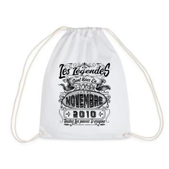 Les Légendes Sont Nées En Novembre 2010 Cadeau - Sac de sport léger - blanc - Devant