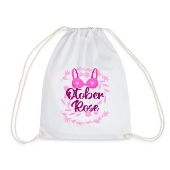 Octobre Rose | Lutte contre le cancer du sein - Sac de sport léger - blanc - Devant