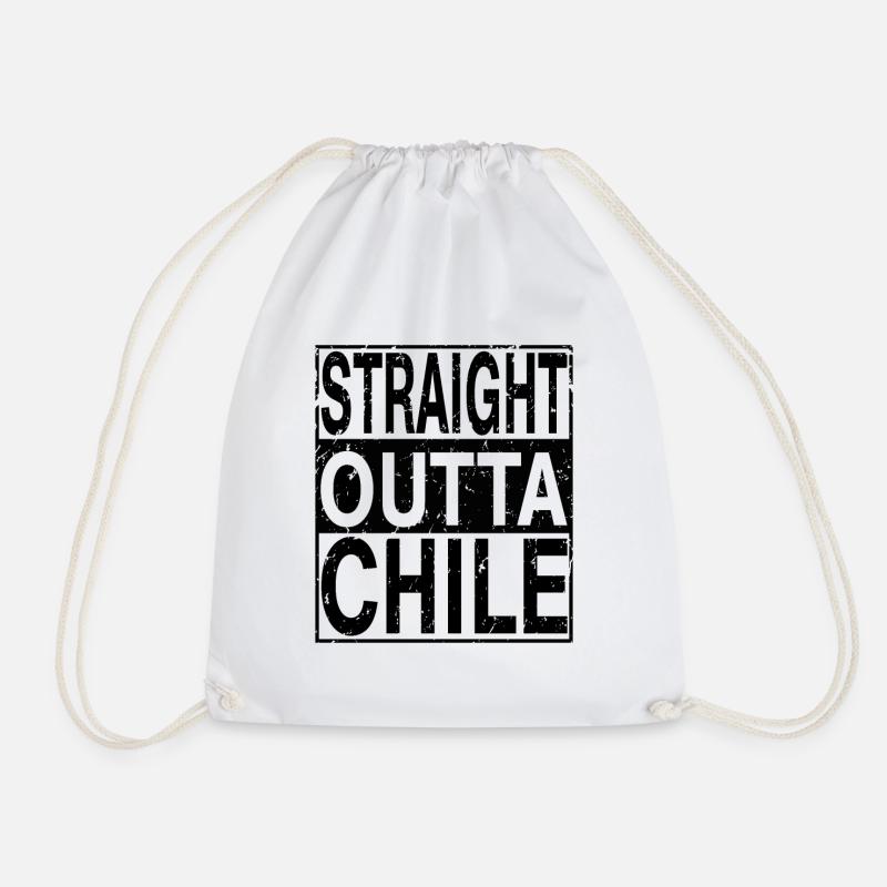 Chile Straight outta Chile - Turnbeutel - Weiß