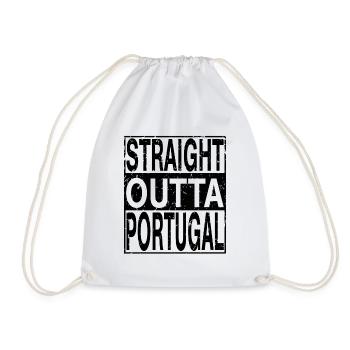 Portugal Straight outta Portugal - Turnbeutel - Weiß - Vorne