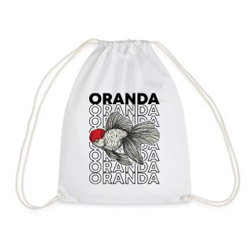 Oranda Goldfish 80's Style Fancy Goldfish Propriétaire - Sac de sport léger - blanc - Devant