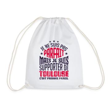 Cadeau Supporter de Toulouse Foot - Sac de sport léger - blanc - Devant