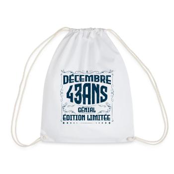 DÉCEMBRE 43 Ans | Édition limitée - Sac de sport léger - blanc - Devant