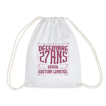 DÉCEMBRE 47 Ans | Édition limitée - Sac de sport léger - blanc - Devant