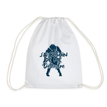 J’ai besoin de me détendre - Sac de sport léger - blanc - Devant