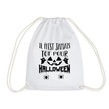 Il n’est jamais tôt pour Halloween - Sac de sport léger - blanc - Devant