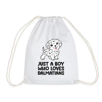 Chien dalmatien Juste un garçon qui aime les dalmatiens - Sac de sport léger - blanc - Devant