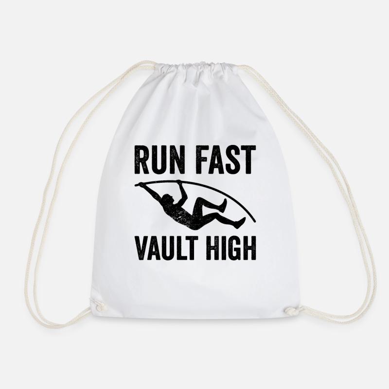 Fun Pole Vault Pole Vault - Drawstring Bag - white