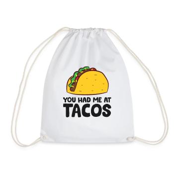 Sie hatten mich bei Tacos Cinco De Mayo Liebe - Turnbeutel - Weiß - Vorne