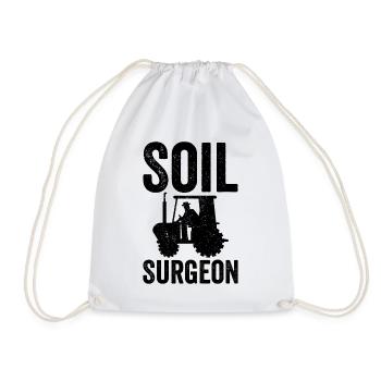 Soil Surgeon Landwirt Landwirtschaft - Turnbeutel - Weiß - Vorne