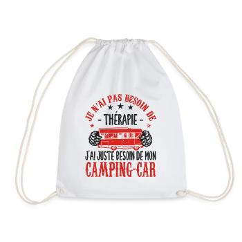 j'ai juste besoin de mon camping car - Sac de sport léger - blanc - Devant