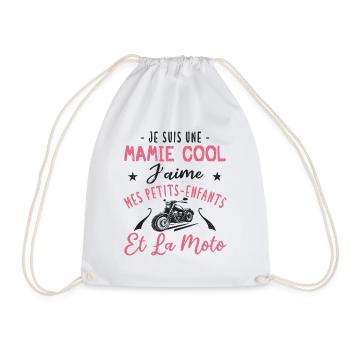 Mamie motarde carrément plus cool - Sac de sport léger - blanc - Devant
