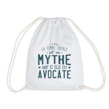 la femme idéale est avocate - humour mythe femme - Sac de sport léger - blanc - Devant