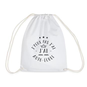 j'peux pas j ai auto école - Sac de sport léger - blanc - Devant