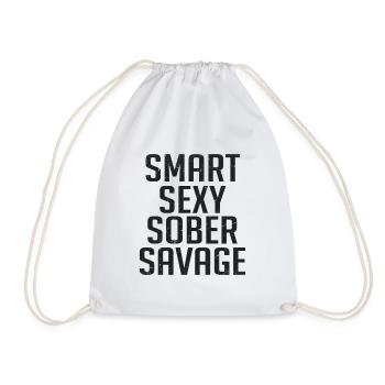 Smart Sexy Sober Savage - Sac de sport léger - blanc - Devant